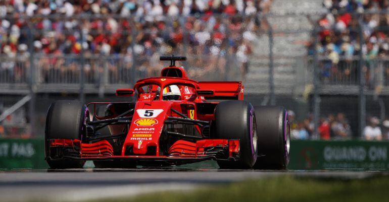 Sebastian Vettel, durante el Gran Premio de Canadá