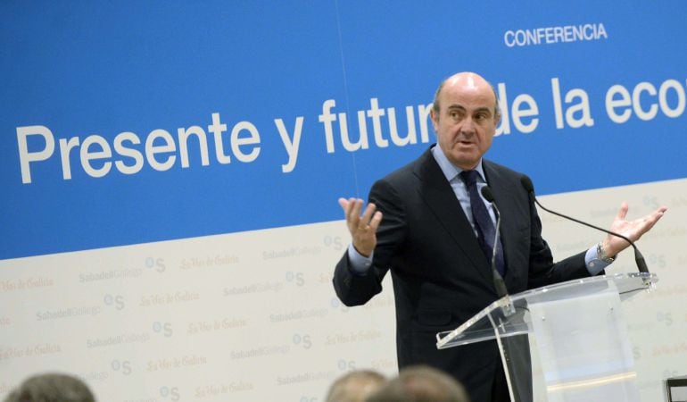 El ministro de Economía, Luis de Guindos.