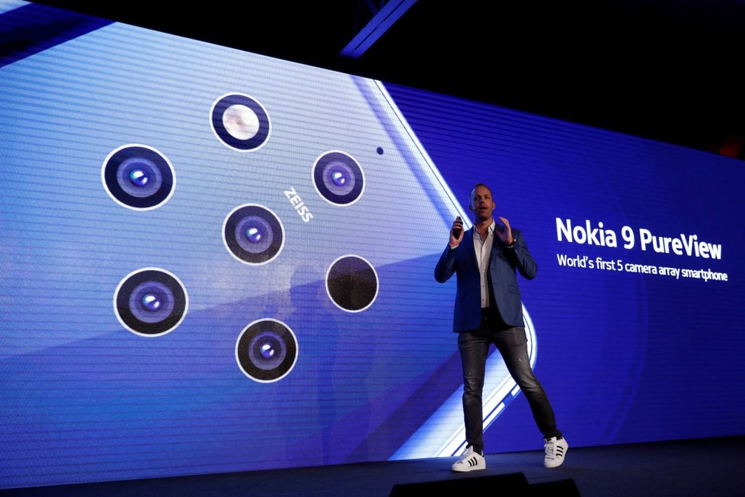 Juho Sarvikas, durante la presentación de las novedades de Nokia