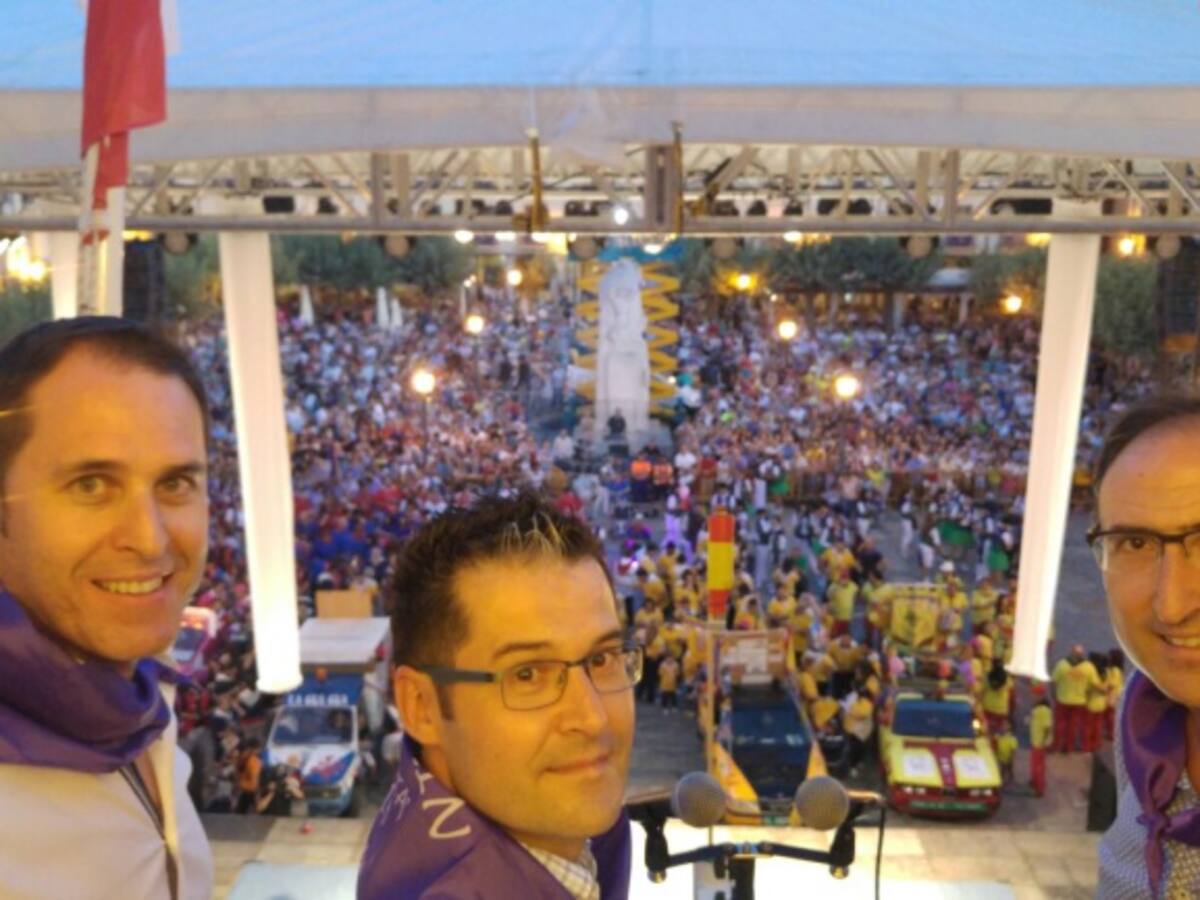 El pregonero Raúl González cómplice con los "palentinos de a pie"