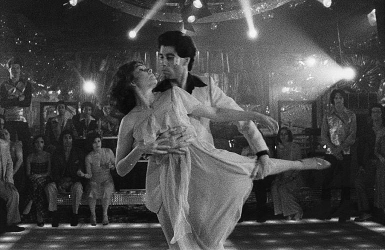 1977. John Travolta en la película &quot;Fiebre del Sábado Noche&quot;