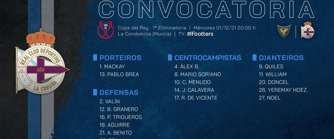 Convocatoria del Depor