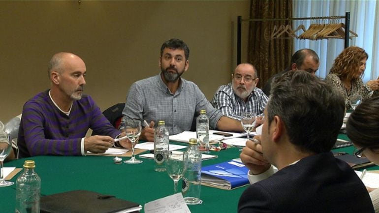 Imagen de archivo de las negociaciones del convenio del metal en el Hotel Coia de Vigo