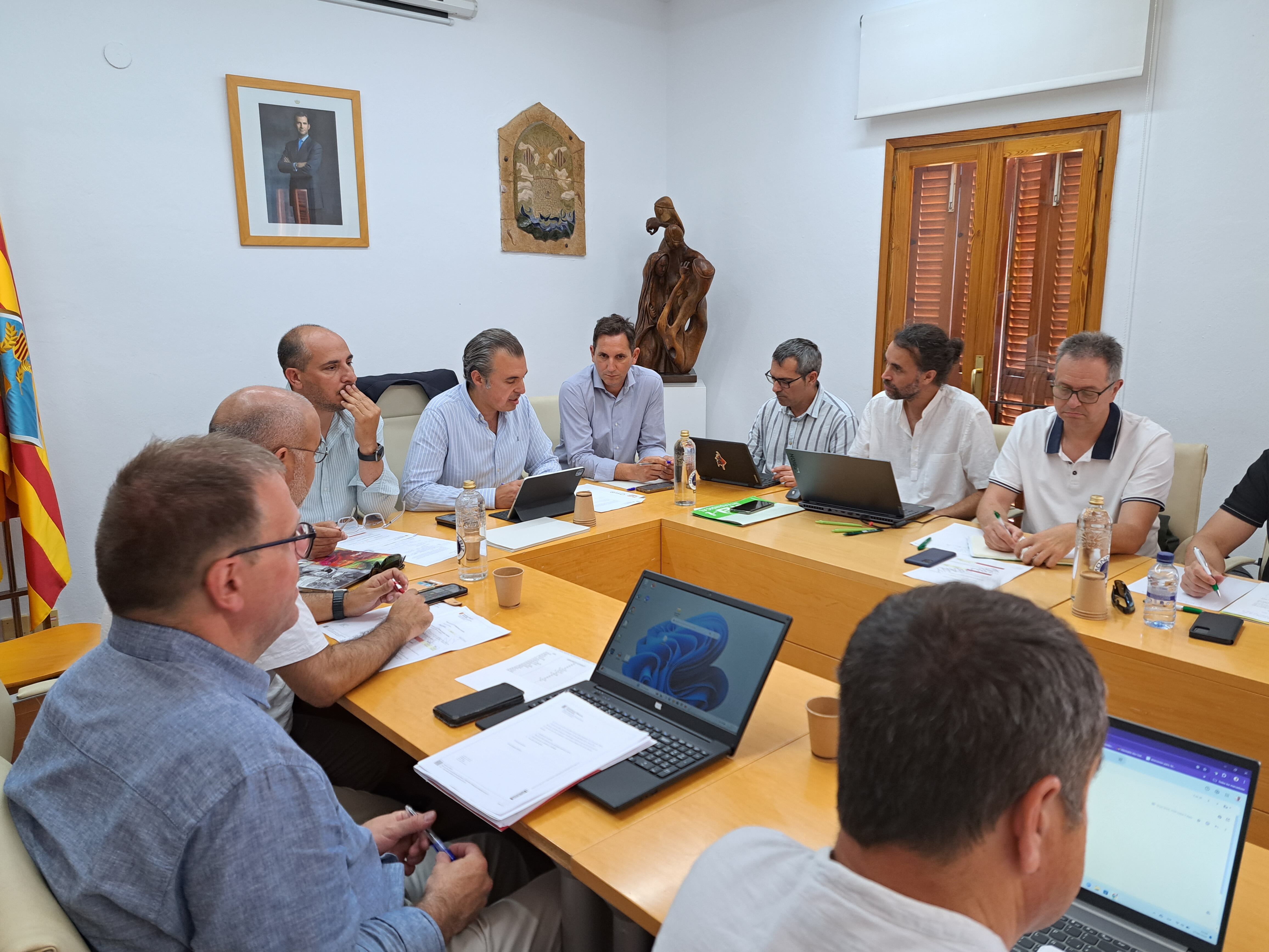 Un momento durante la reunión de la Mesa