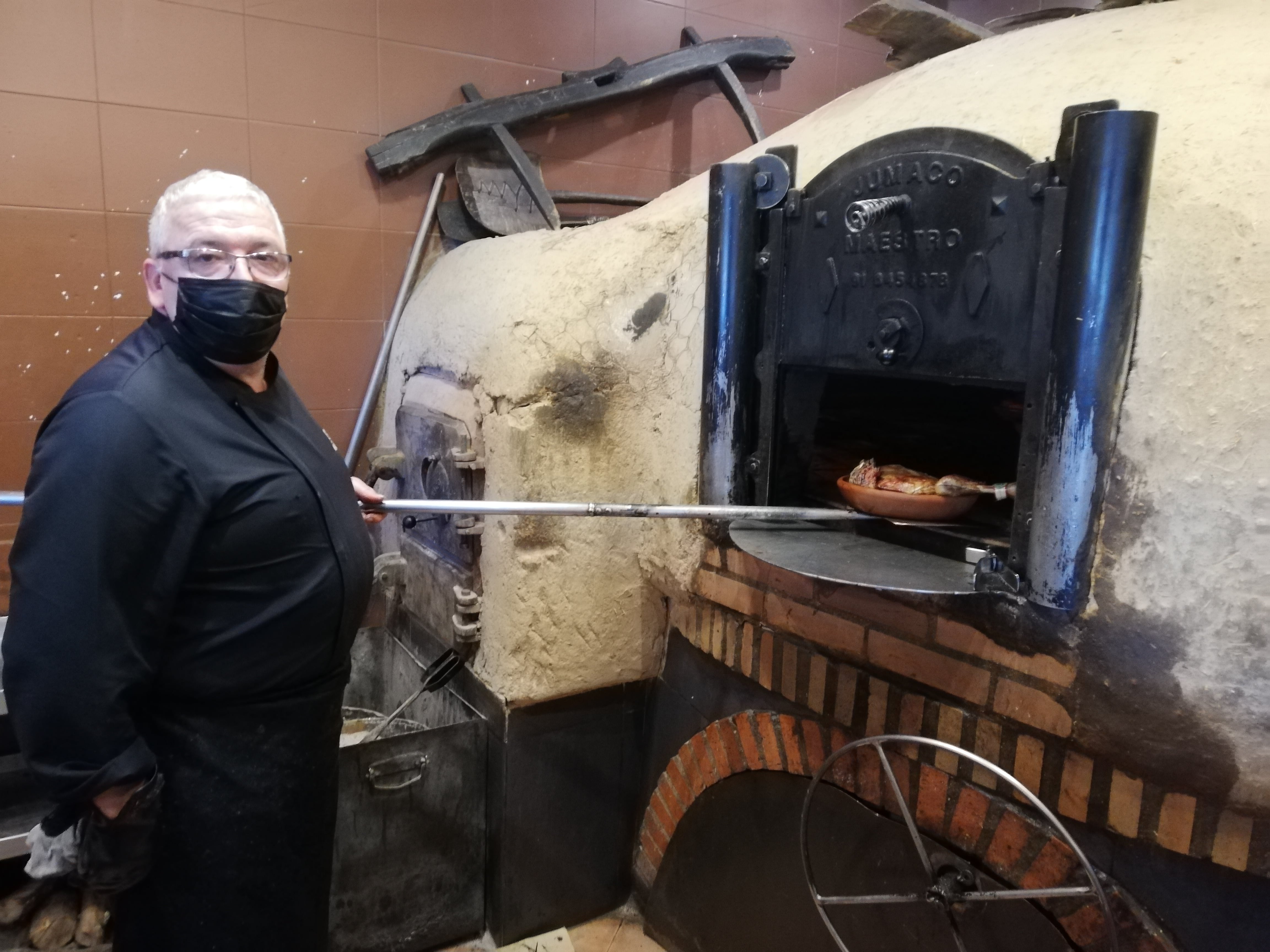 Horno de leña del Asador Restaurante Maribel de Segovia