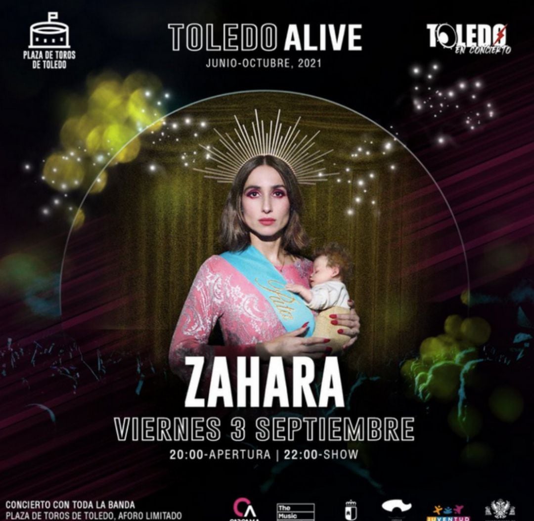 Vox consigue que se censure en Toledo el cartel del concierto de Zahara por &quot;ofensa extrema&quot; a la Virgen.