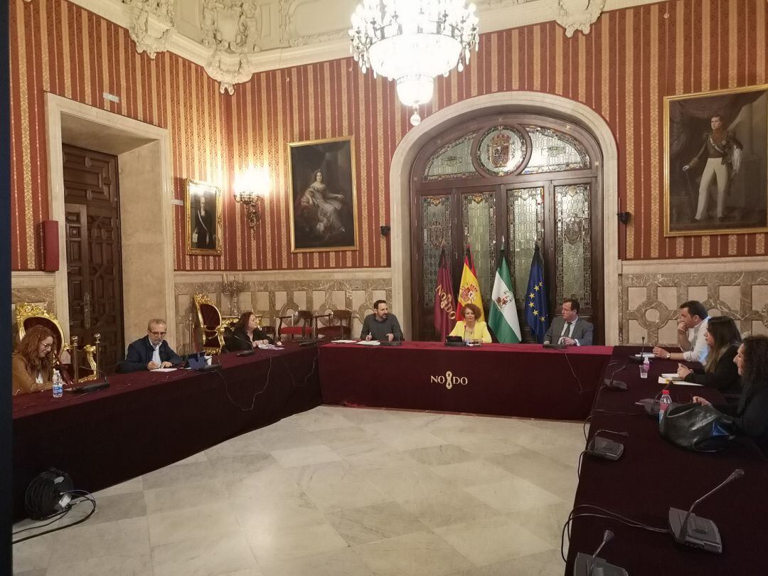 Reunión del equipo de municipal de distritos