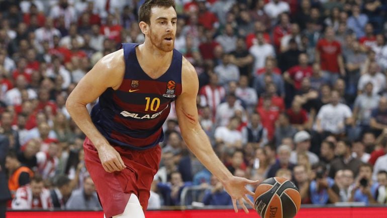 Víctor Claver, durante el partido ante el Galatasaray