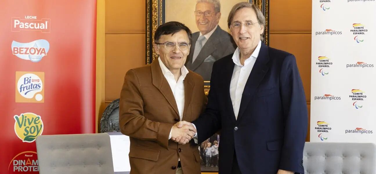Alberto Durán López, presidente del Comité Paralímpico Español y Tomás Pascual Gómez-Cuétara, presidente del Grupo Pascual