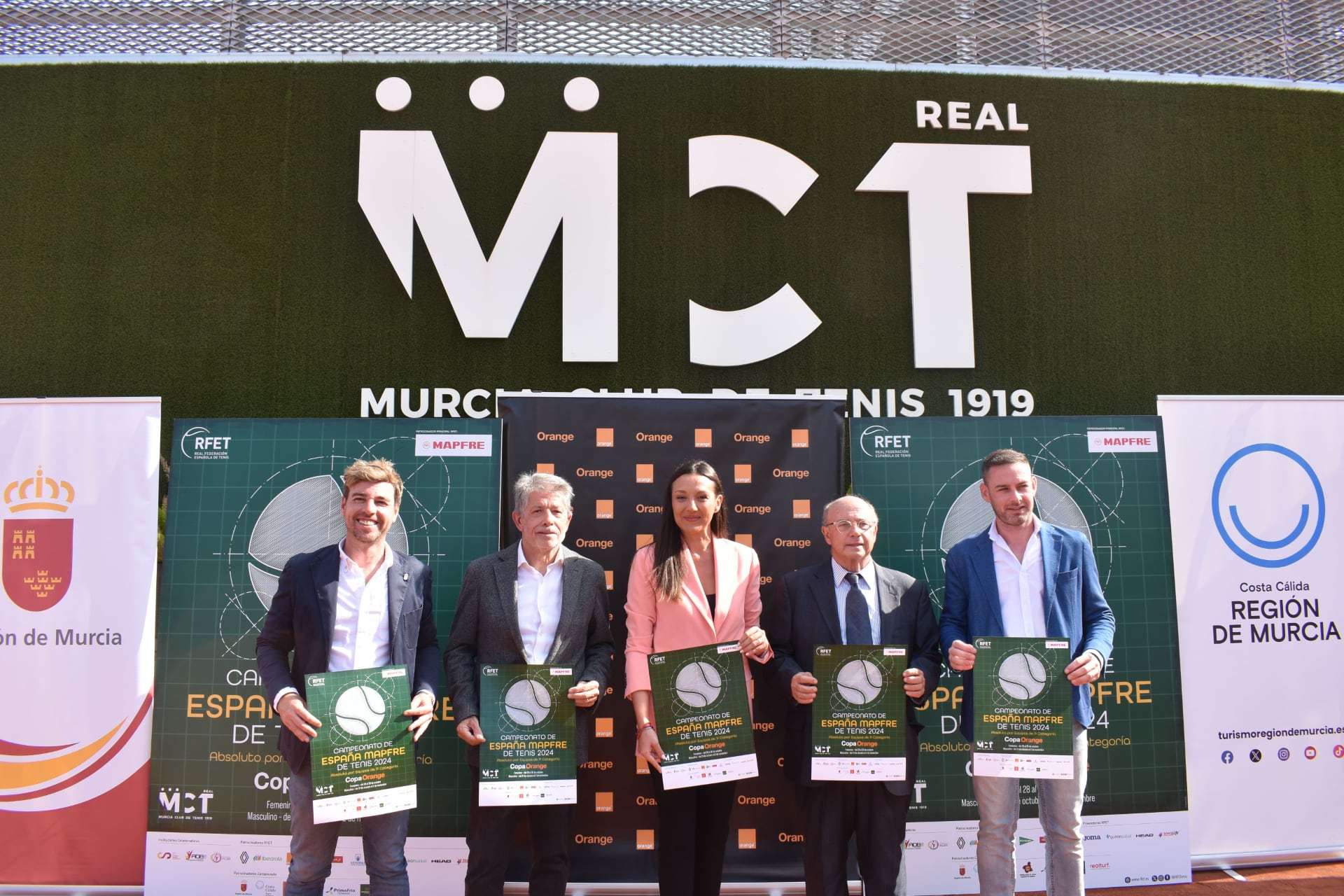 Presentación del evento de tenis femenino y masculino