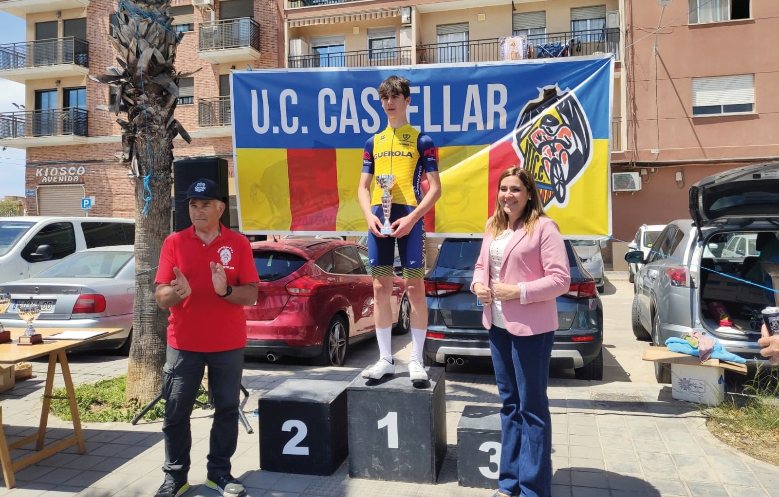 El ciclista ontinyentí Fran Gramage en una prova aquesta temporada