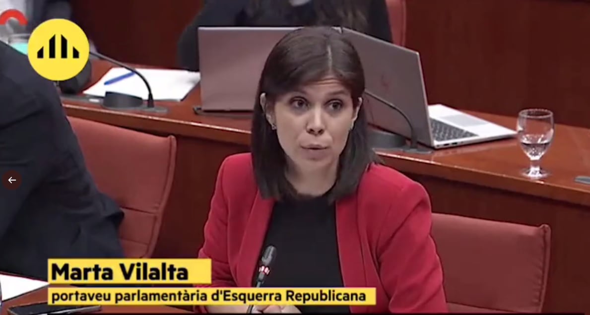 Marta Vilalta, portavoz parlamentaria de Esquerra Republicana de Catalunya.