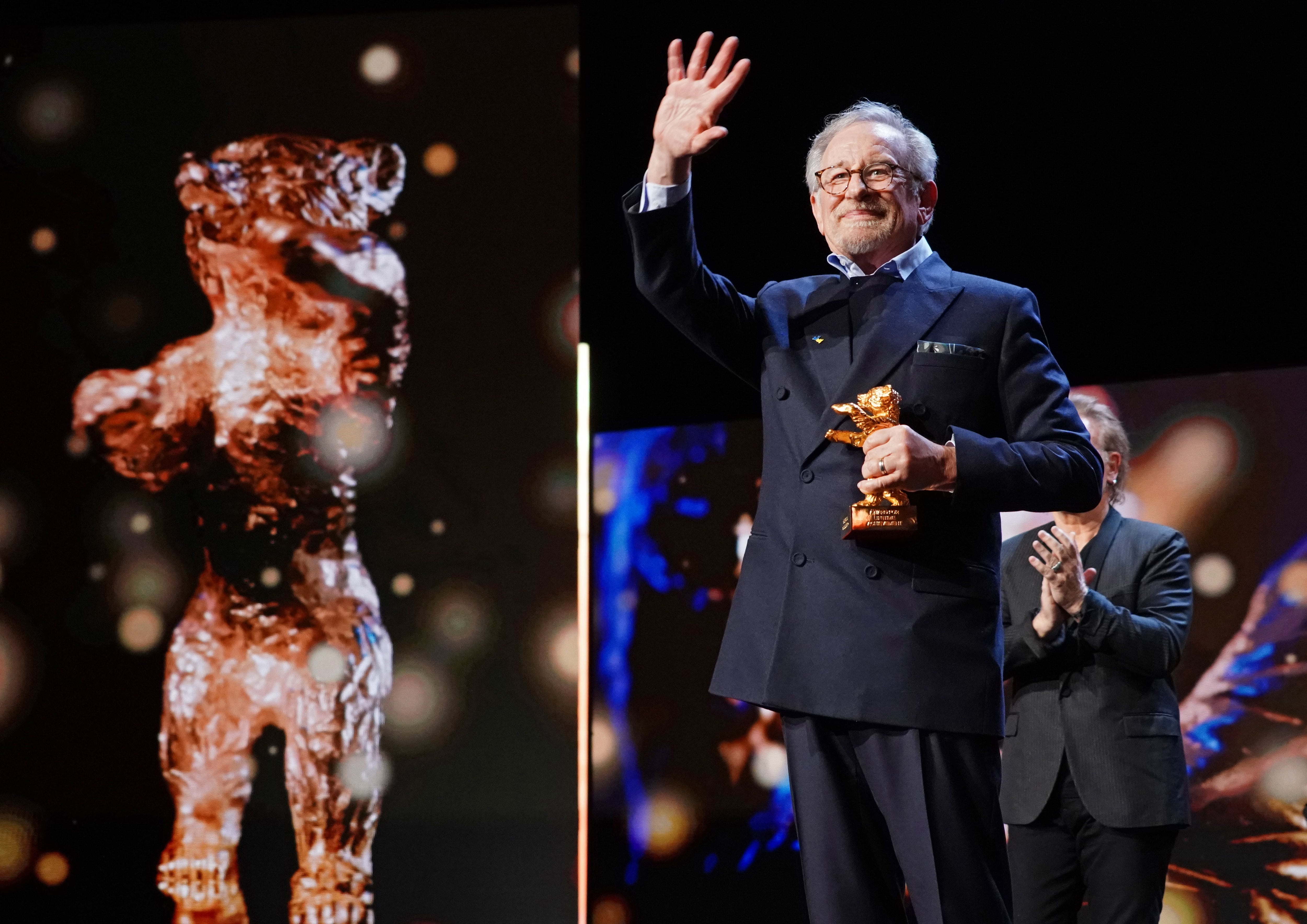 Steven Spielberg recibe el Oso de Oro de la &#039;Berlinale&#039;.