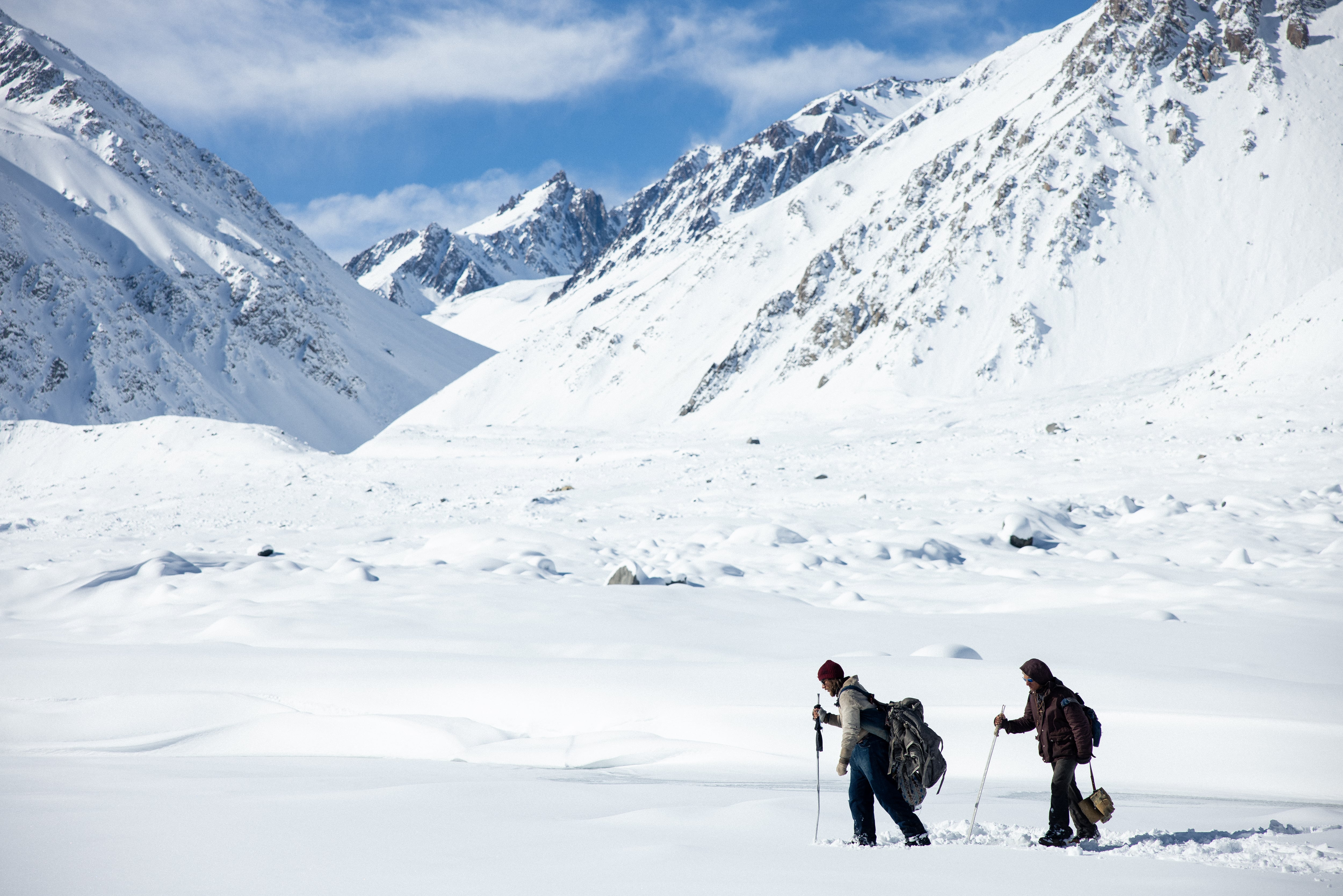 Vista de una escena del rodaje de &#039;La Sociedad de la Nieve&#039;.