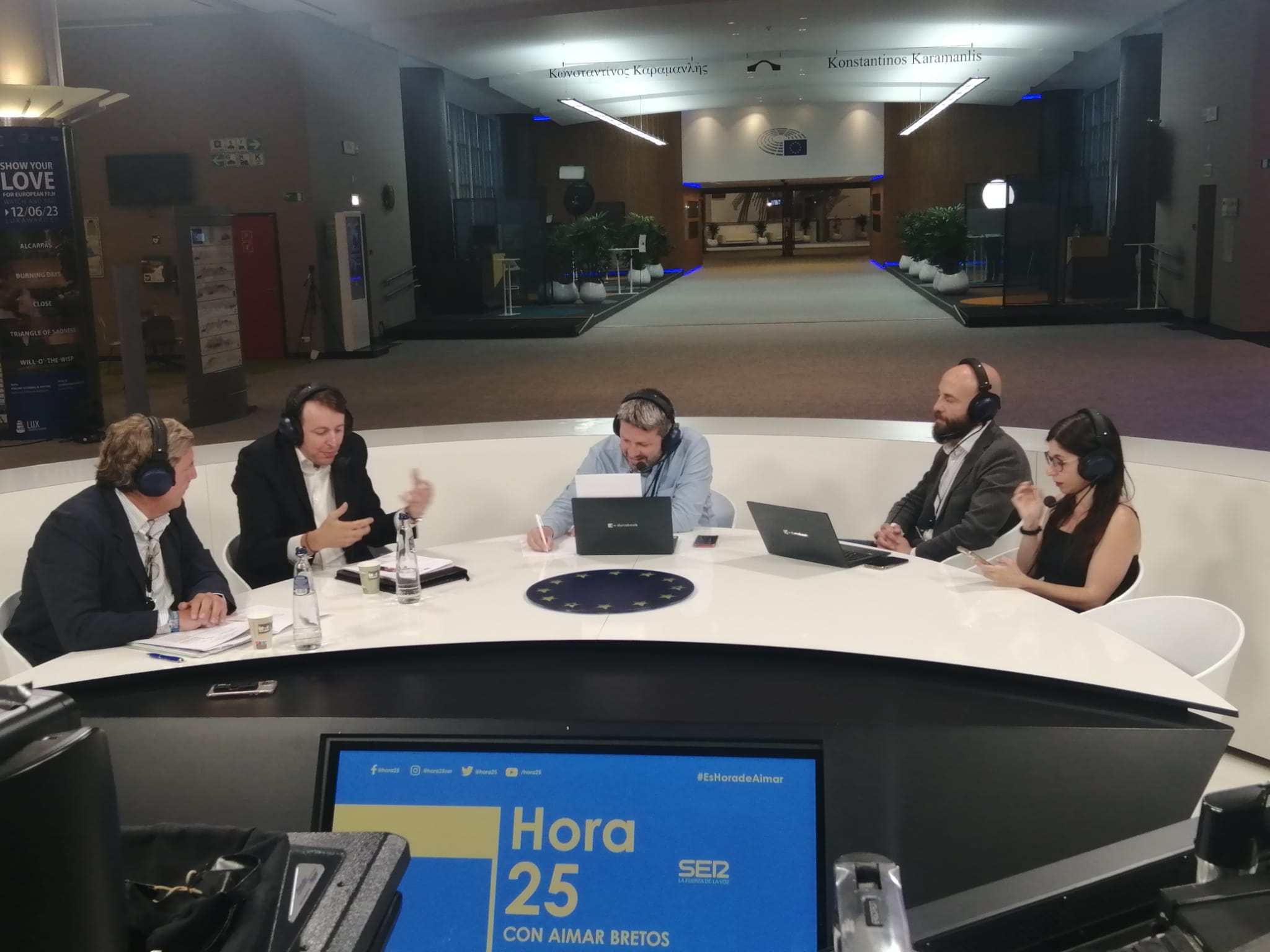 Hora 25 desde el Parlamento Europeo.