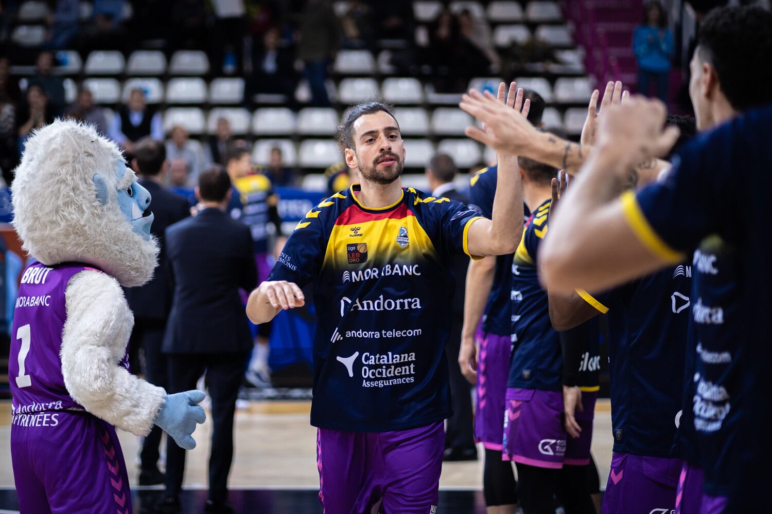 Josep Pérez durant un partit amb el MoraBanc Andorra aquesta temporada.