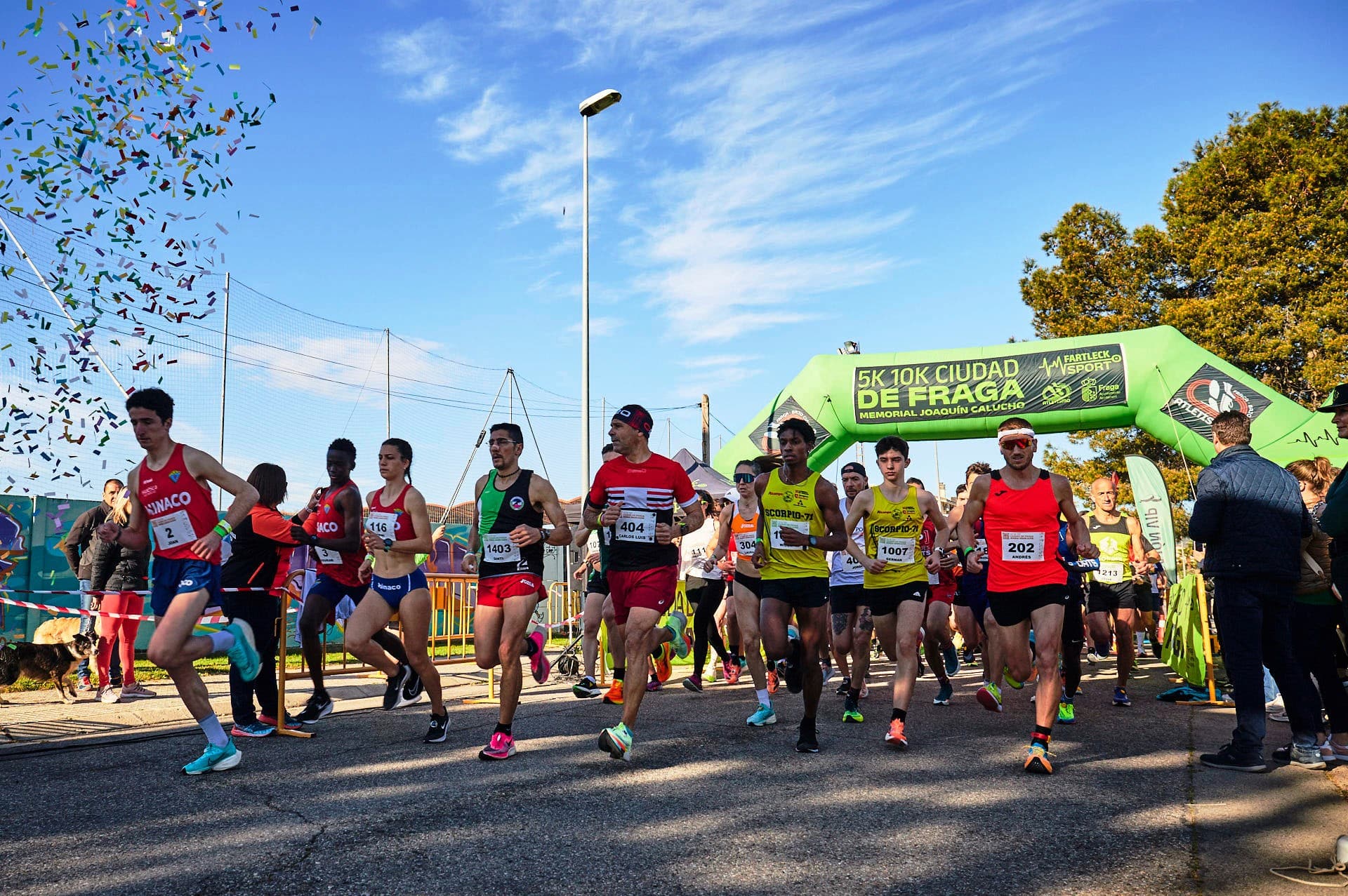 Las carreras 5k y 10k de Fraga contaron con unos 200 participantes