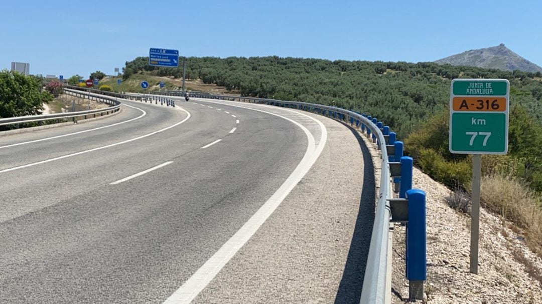 Tramo de la Autovía del Olivar.