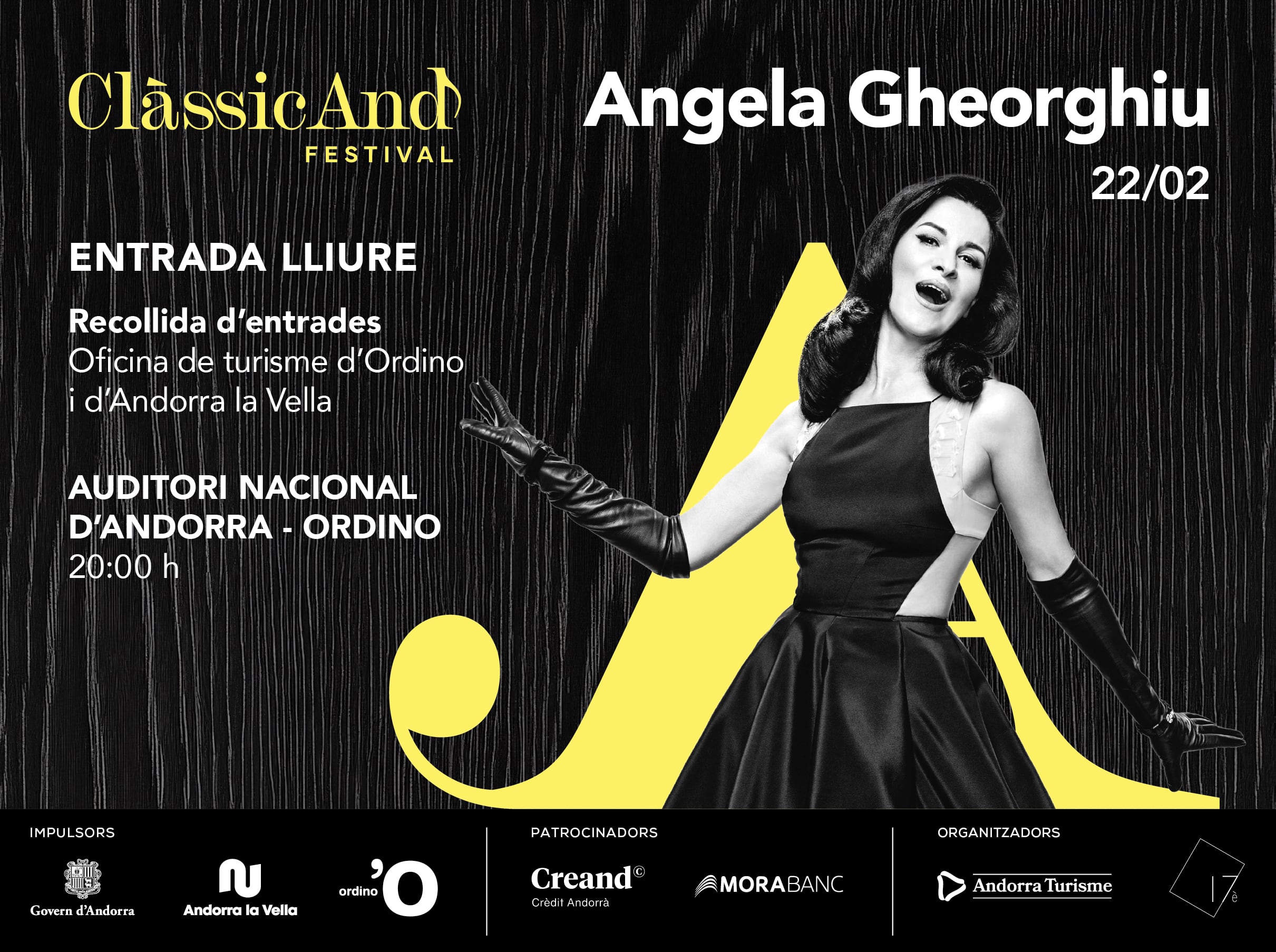 Cartell de l&#039;obertura del Classicand 2025 amb l&#039;actuació de la soprano romanesa Angela Gheorghiu