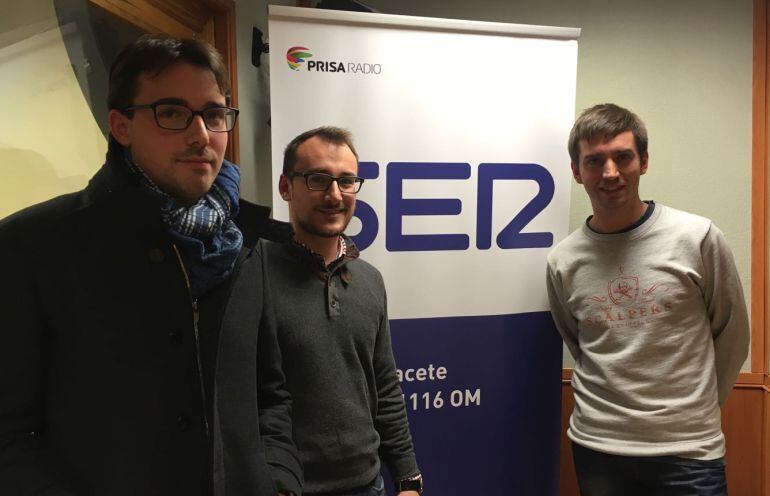 De izquierda a derecha: Carlos Beltrán, Luis Alberto Roldán y Marco Moreno.