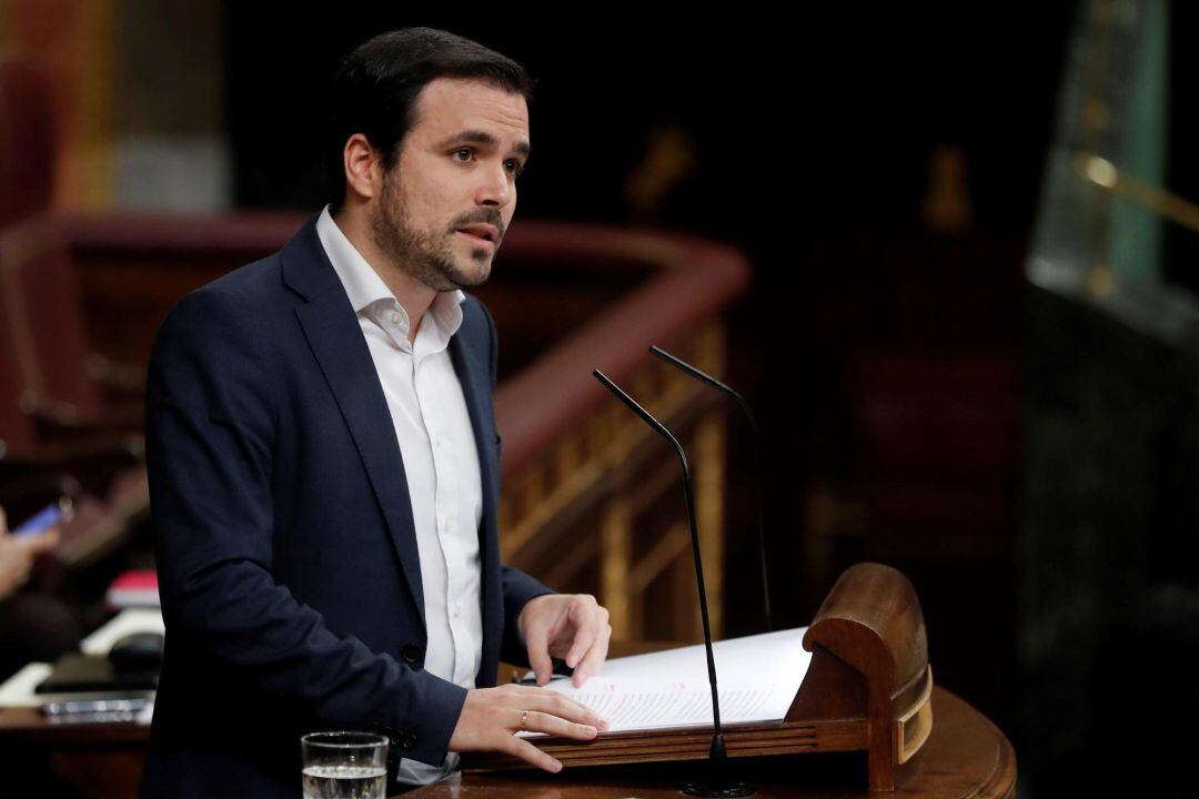 El líder de IU, Alberto Garzón.