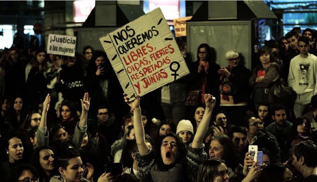 Manifestación feminista en Murcia