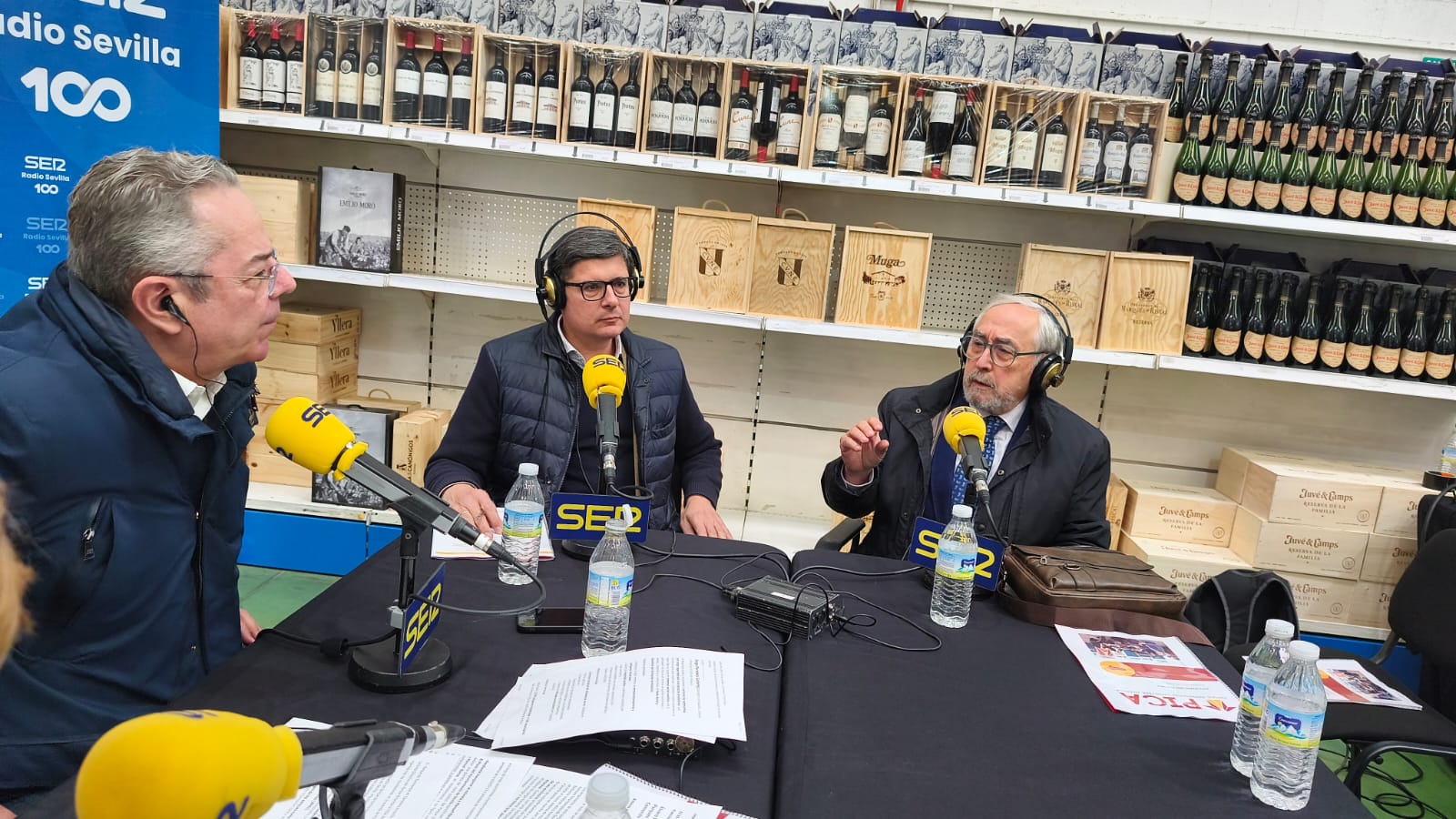 Salomón Hachuel, Álvaro Pimentel y Antonio López Balbuena