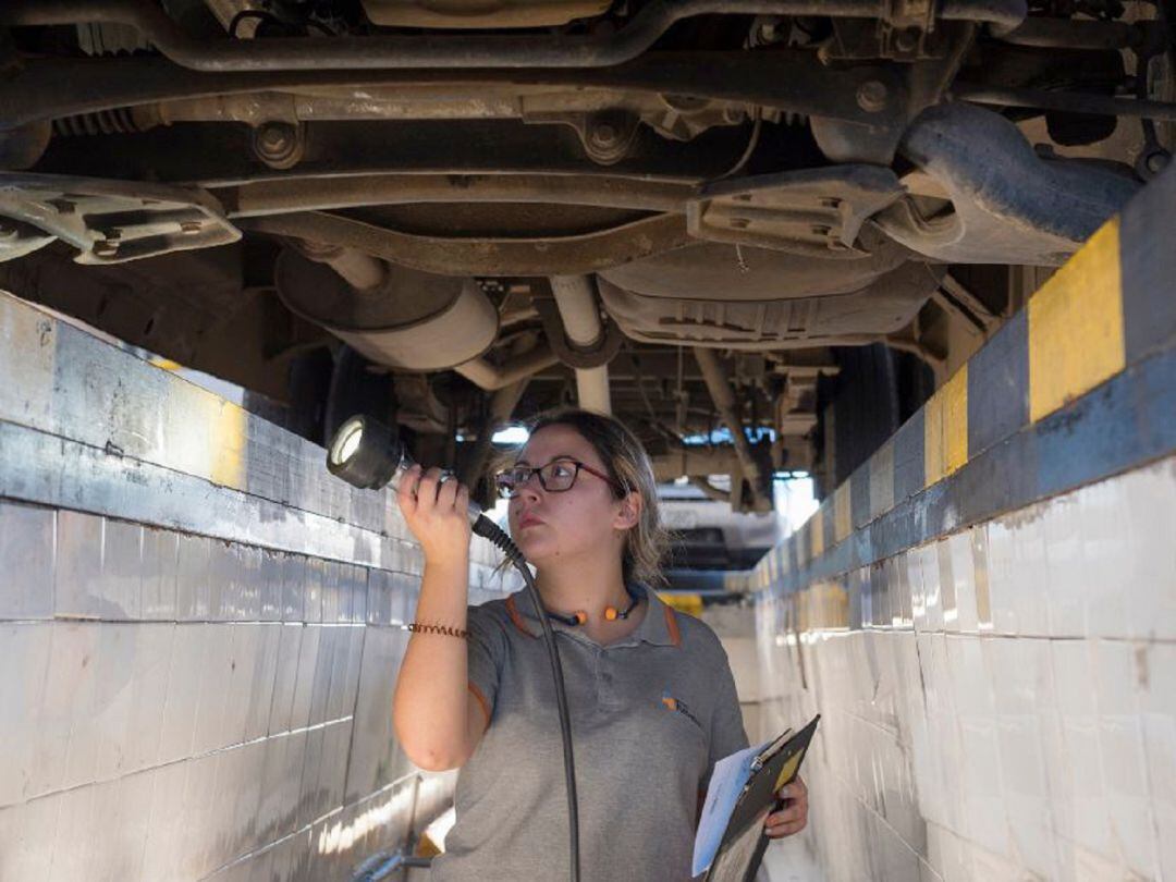 Alumna durante su formación en un módulo de FP 