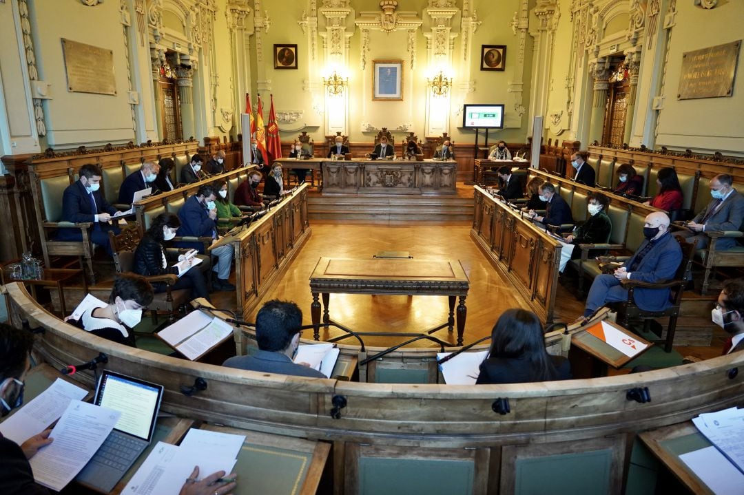 Vista general del Salón de Plenos del Ayuntamiento