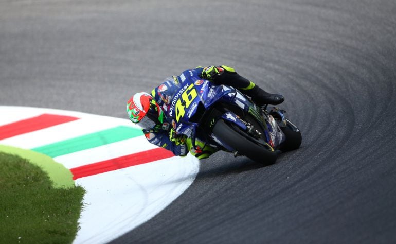 Rossi en el circuito de Mugello. 