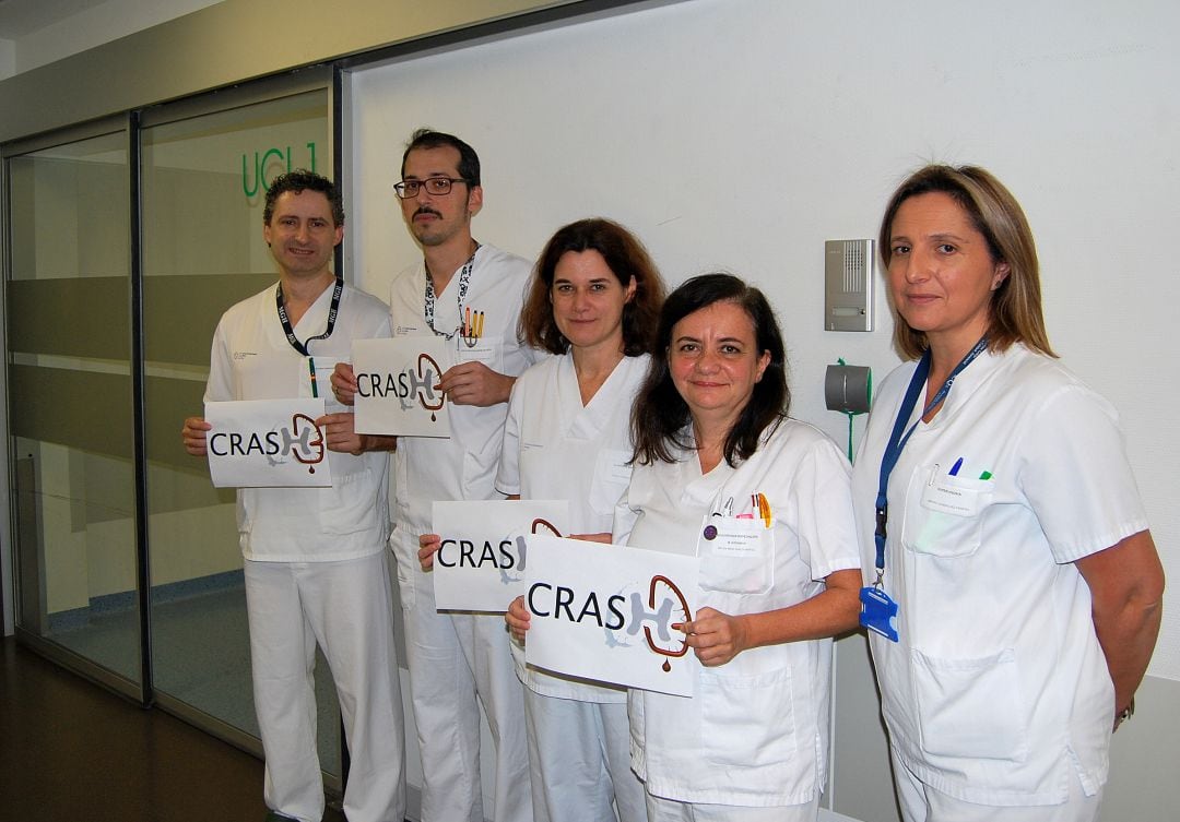 Responsables de Medicina Intensiva del Cunqueiro que participaron en CRASH-3