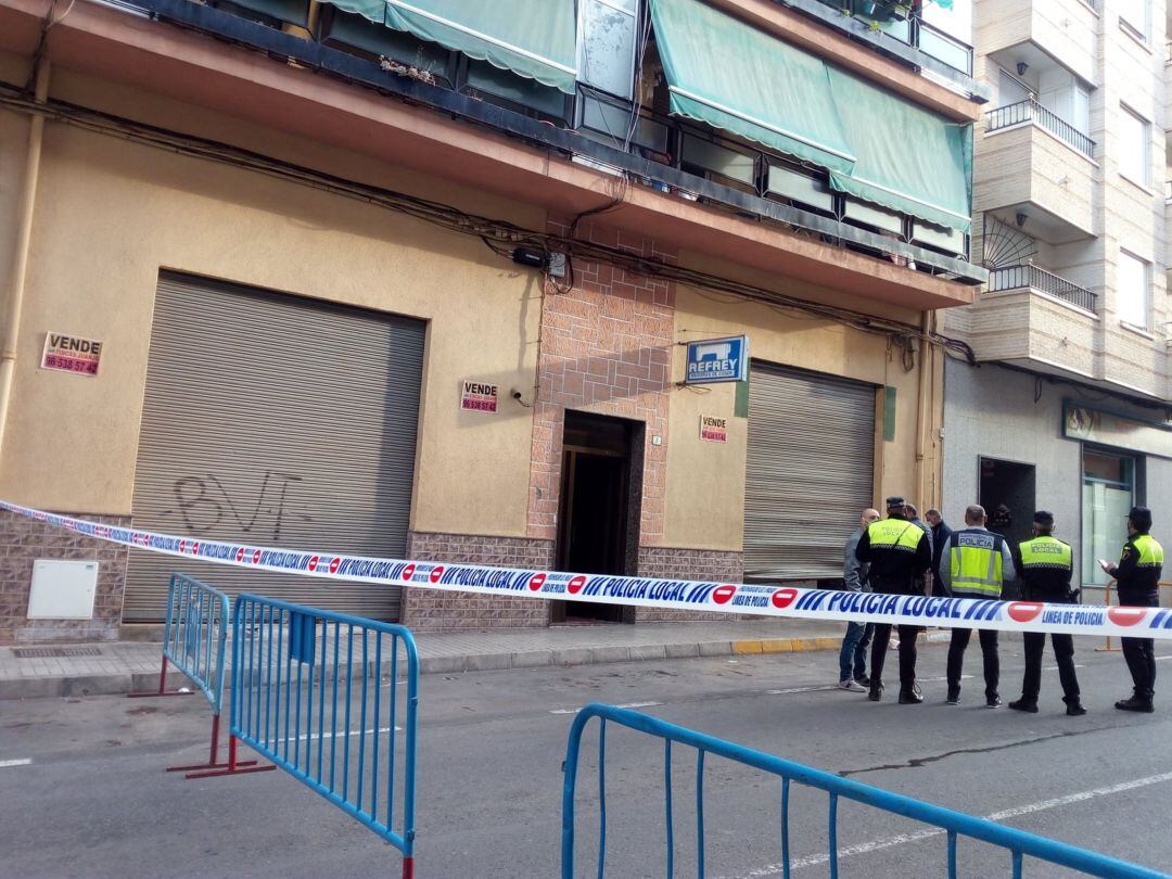 Edificio desalojado en Elda