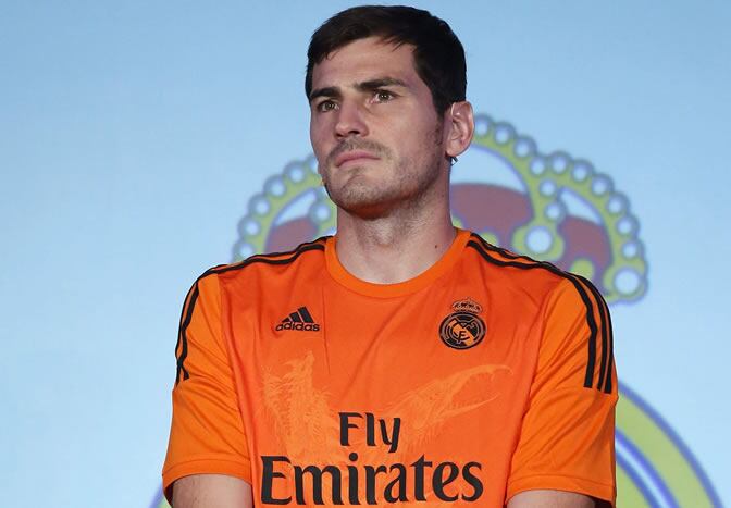 Casillas, en la presentación de la nueva camiseta del Real Madrid