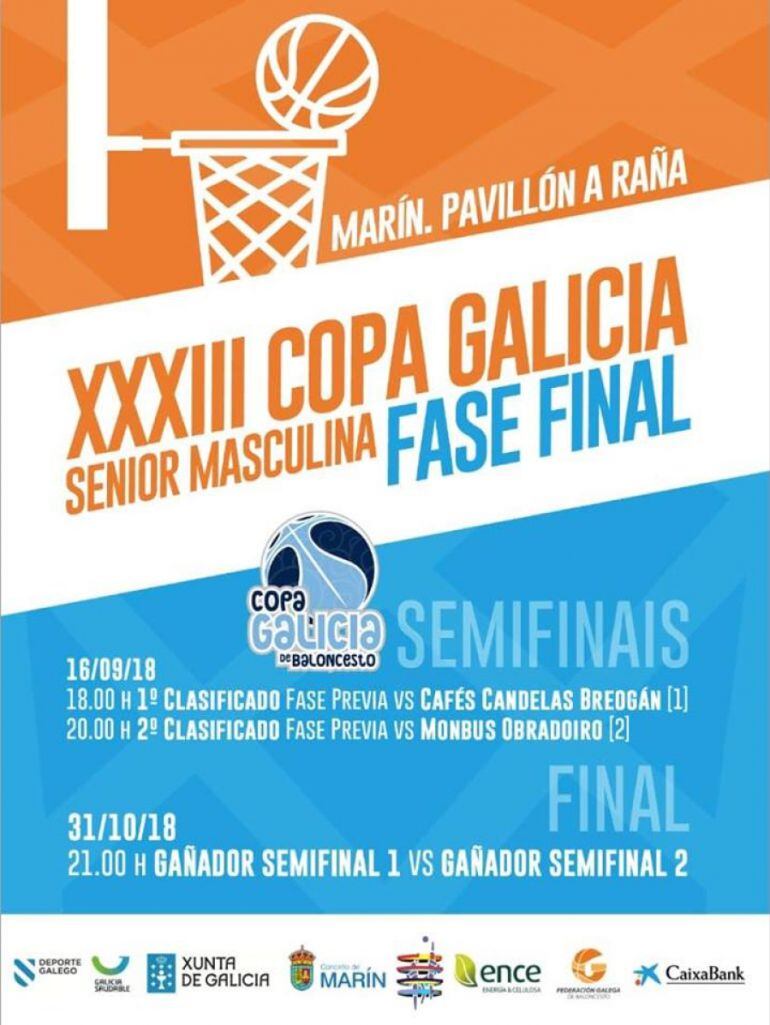 Este domingo día 16 de septiembre en Marín, se disputarán las semifinales de la Copa Galicia, donde el COB, se enfrentará desde las 20:00 horas, al Obradoiro.