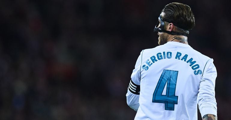 Sergio Ramos, durante el partido ante el Athletic