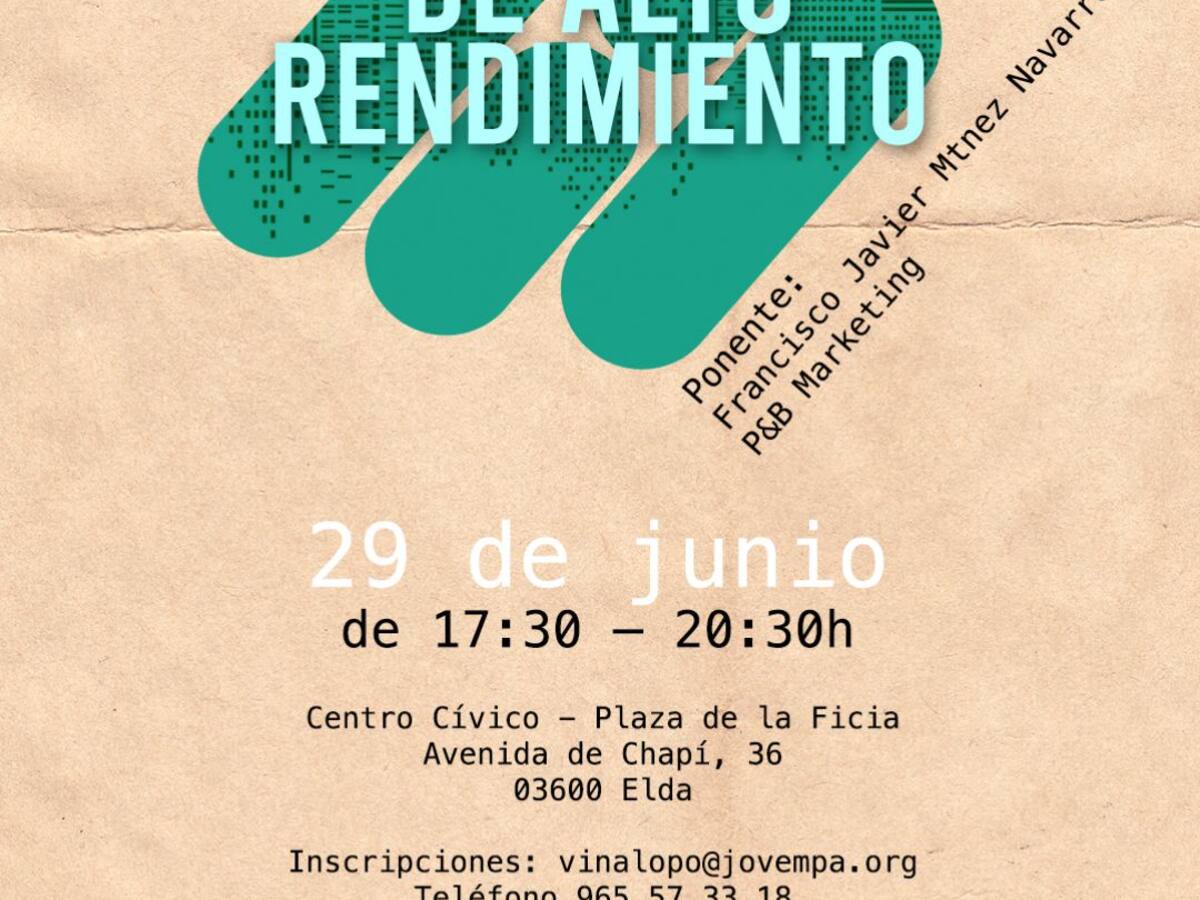 Idelsa y Jovempa ofrece en Elda un taller para impulsar modelos de negocio de alto rendimiento