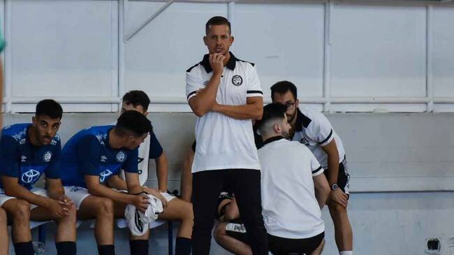 Nacho Juncal durante un partido esta temporada