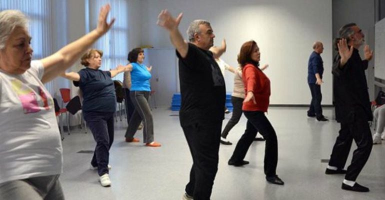 Una de las asociaciones participantes en la Feria es la de Mayores San Nicolás de Bari
