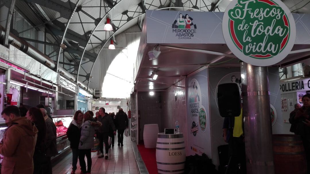 El Mercado de Abastos de Zamora en la mañana de hoy sábado