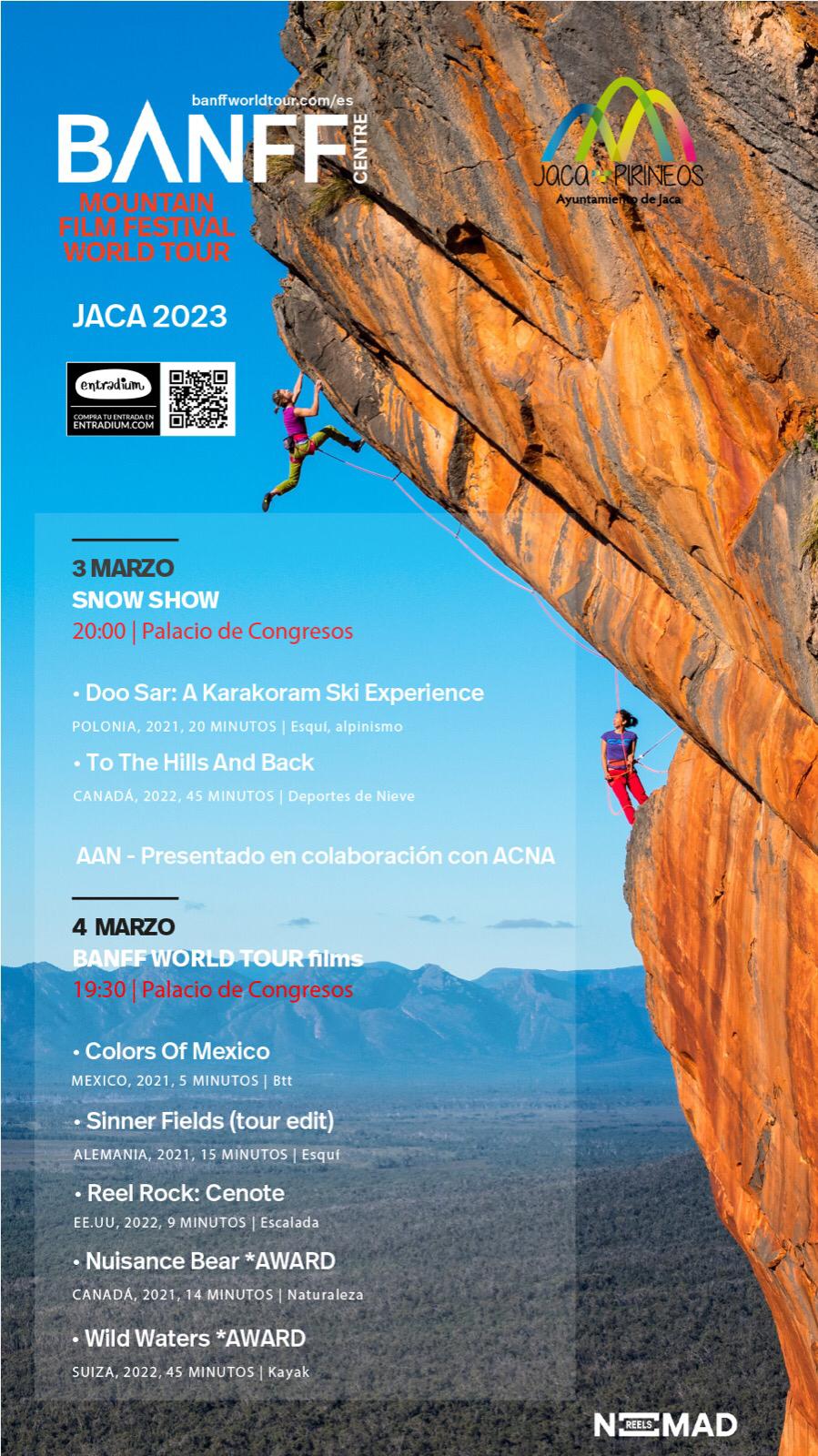 Proyecciones programadas en Jaca