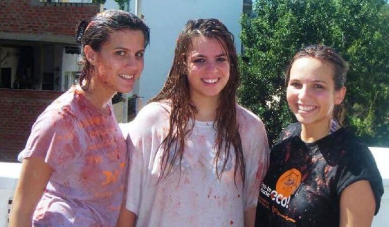 Foto cedida por la &#039;chica de la Tomatina&#039; a Eva Casado. 