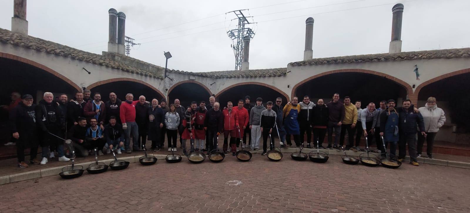 Las gachamigas de la Agrupación de fiestas de Navidad y Reyes