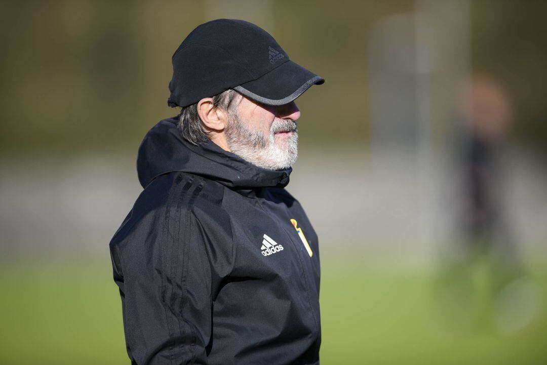 Juan Antonio Anquela durante una sesión de entrenamiento.