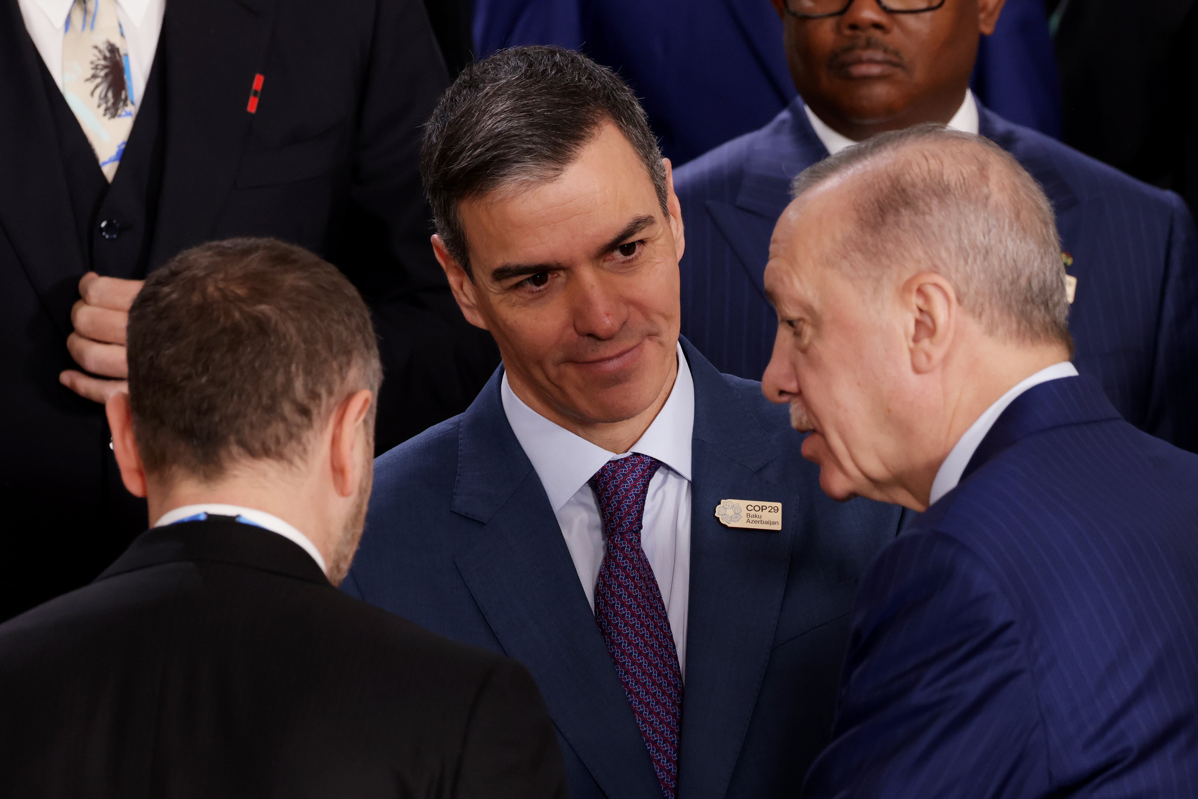 Pedro Sánchez en la COP29 de Azerbaiyán