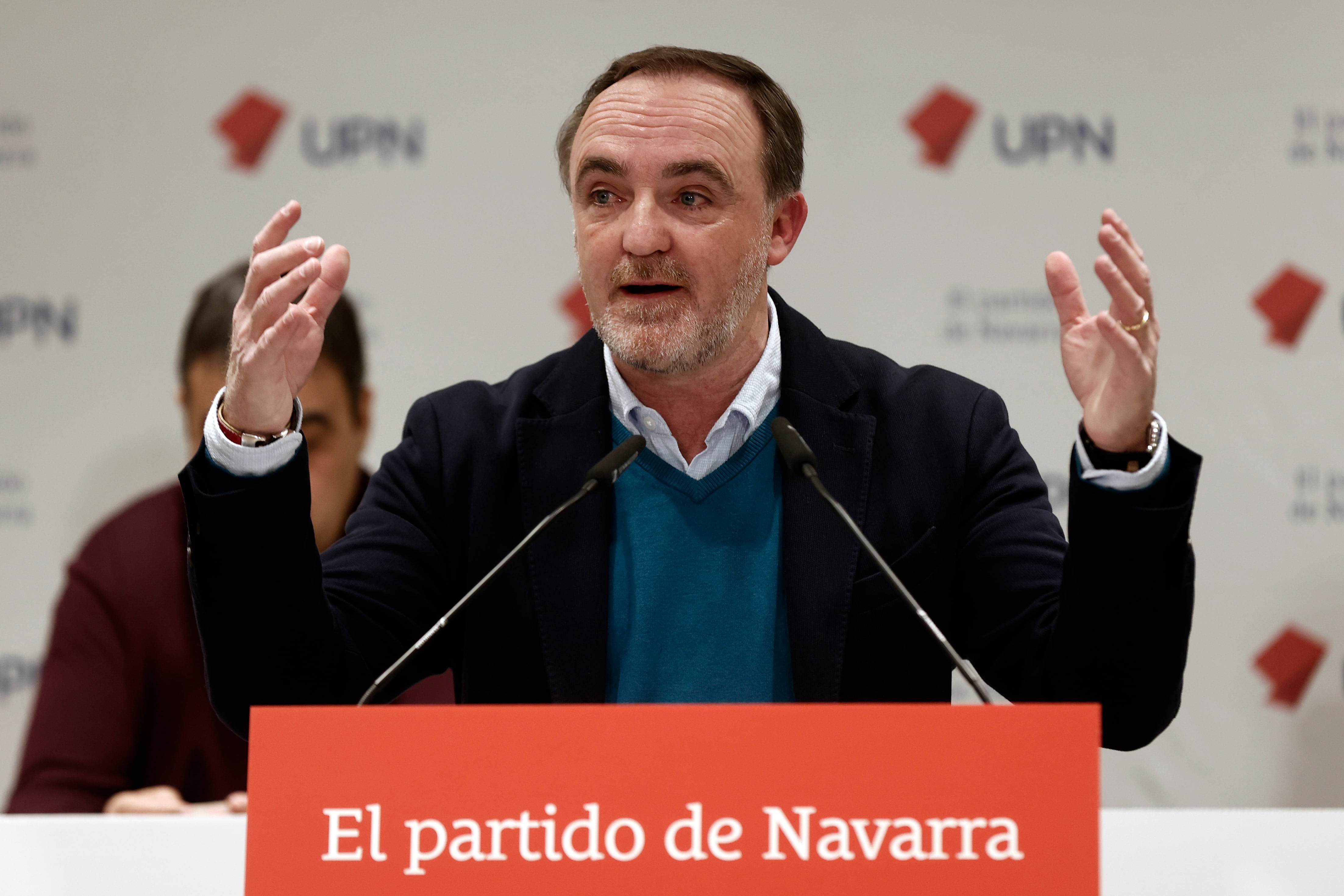 El presidente de Unión del Pueblo Navarro, Javier Esparza.