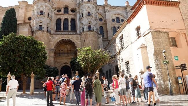 Turistas en Málaga