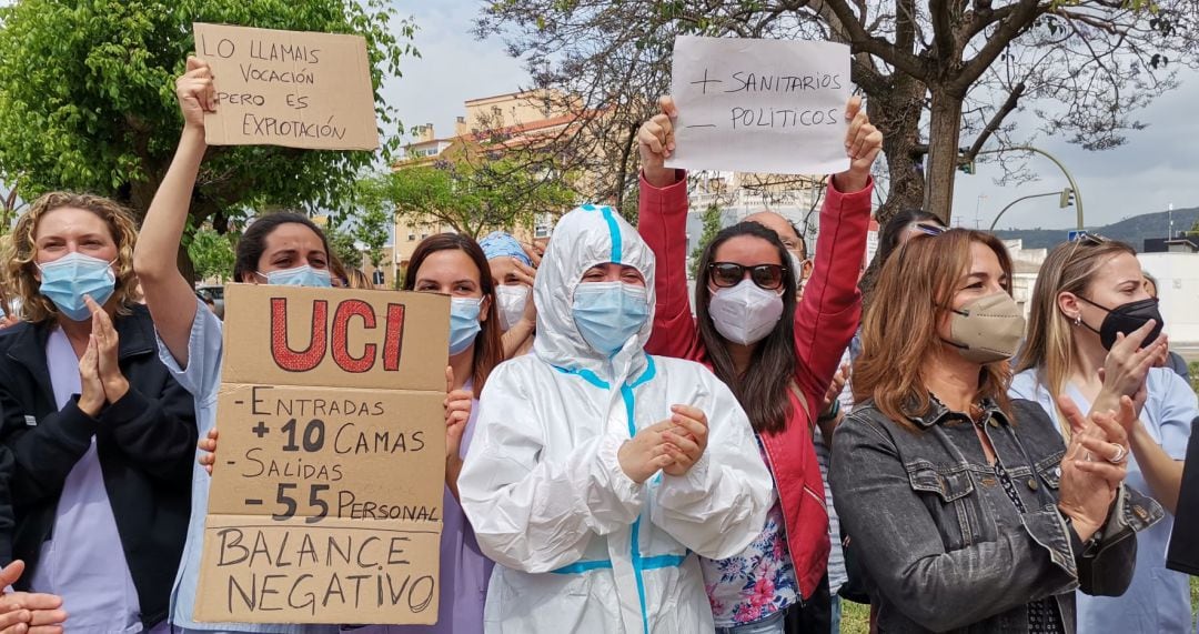 Protestas en el Hospital General de Castellón