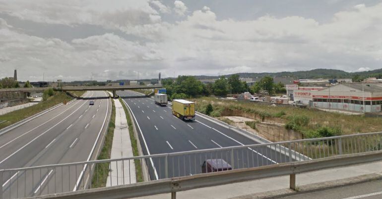 AP-7 a l&#039;entorn de Girona.