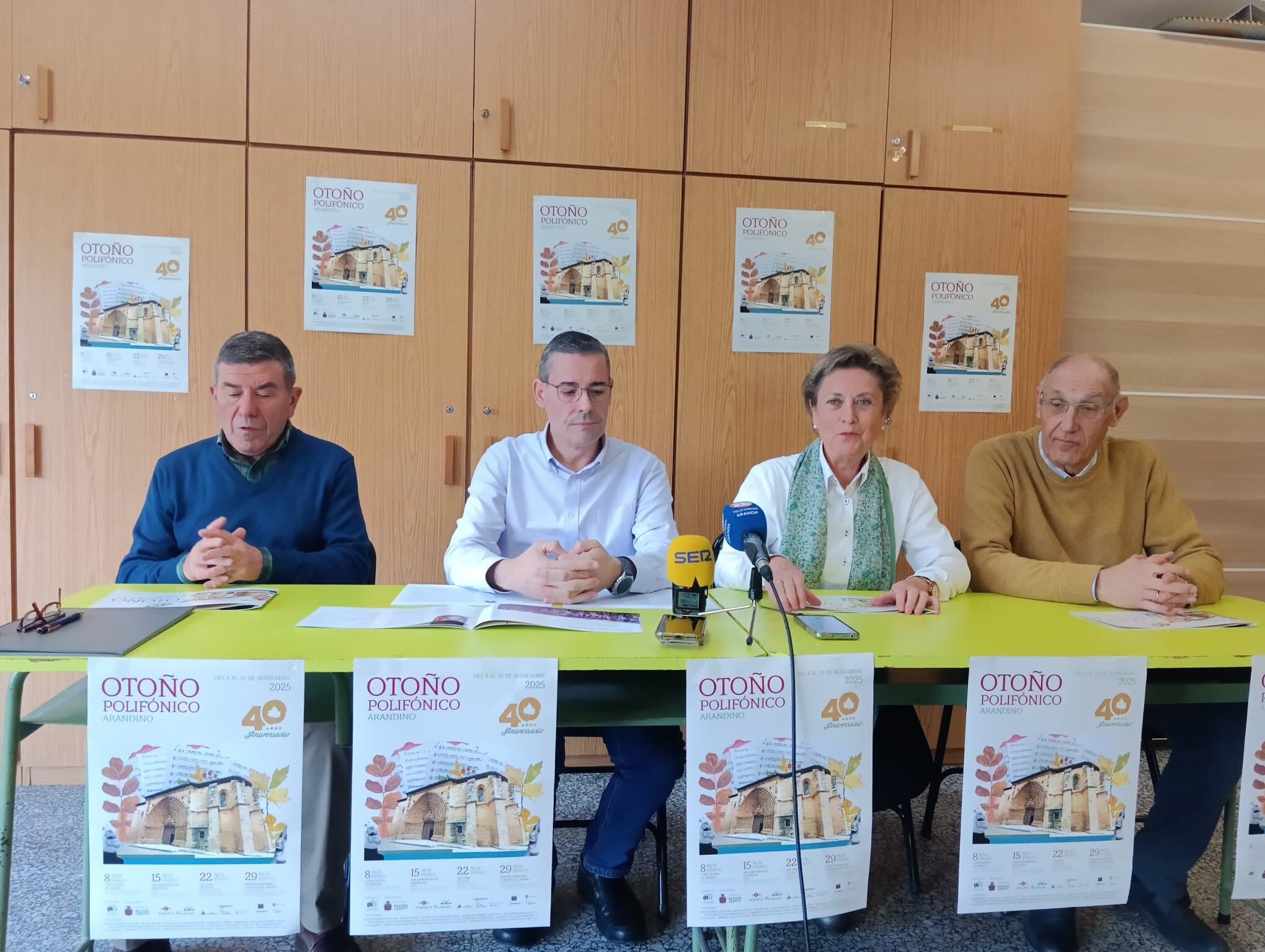 De izquierda a derecha, José Luis Cob, Juan Carlos Andrés Brogeras, Concha Sanza y Jesús Tobes