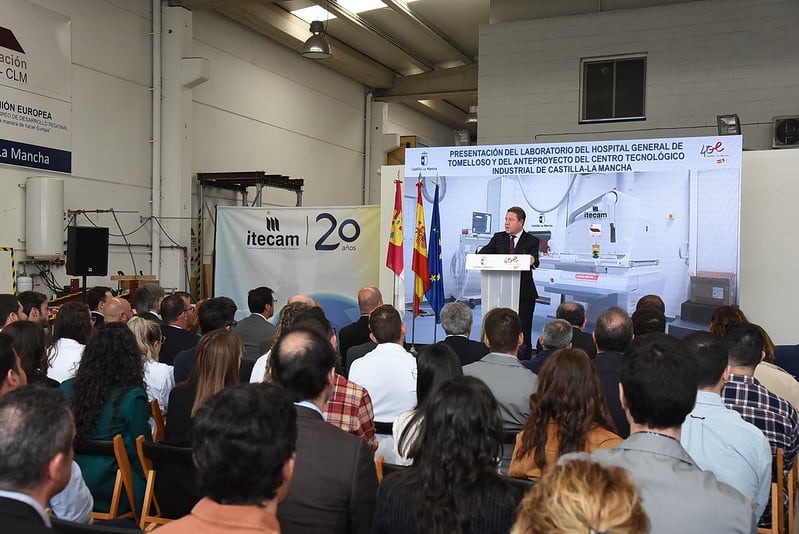 Emiliano García Page durante su intervención en la presentación del proyecto